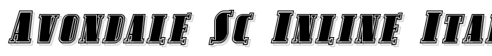 Avondale SC Inline Italic