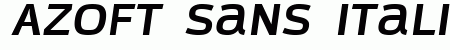 Azoft Sans Italic Bold