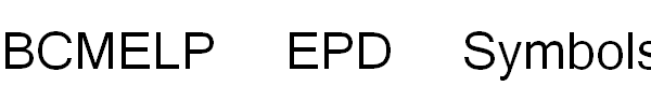 BCMELP EPD Symbols