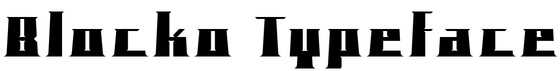 Blocko Typeface
