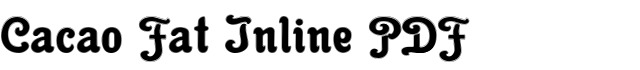 Cacao Fat Inline PDF