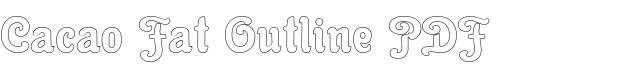 Cacao Fat Outline PDF