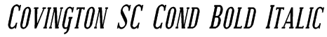 Covington SC Cond, Bold Italic