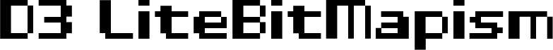 D3 LiteBitMapism Bold