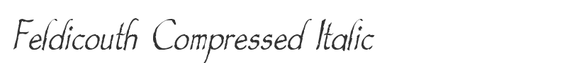 Feldicouth Compressed Italic