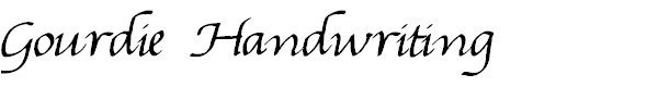 Gourdie Handwriting
