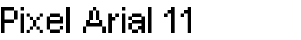 Pixel Arial 11