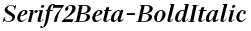 Serif72Beta-BoldItalic
