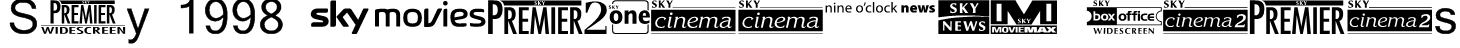 Sky 1998 Channel Logos