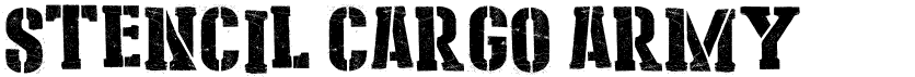 Stencil Cargo Army