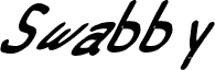 Swabby Condensed Bold Italic