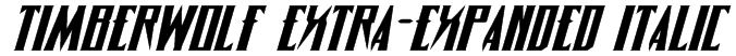 Timberwolf Extra-expanded Italic