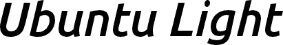 Ubuntu Medium Italic