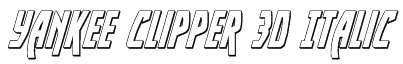 Yankee Clipper 3D Italic