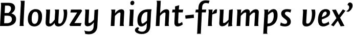 FF Quadraat Sans OT DemiBold Italic