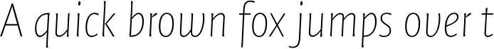 FF Quadraat Sans OT Thin Italic
