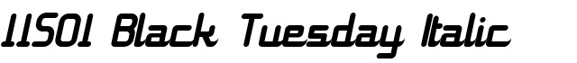 11S01 Black Tuesday Italic