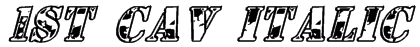 1st Cav Italic