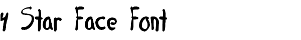 4 Star Face Font