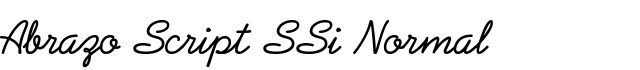 Abrazo Script SSi Normal