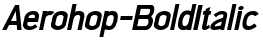 Aerohop-BoldItalic