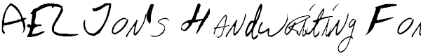 AEZ Jon's Handwriting Font
