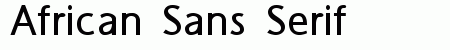 African Sans Serif