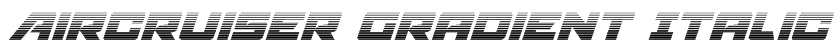 Aircruiser Gradient Italic