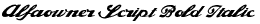 Alfaowner Script Bold Italic