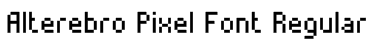 Alterebro Pixel Font Regular