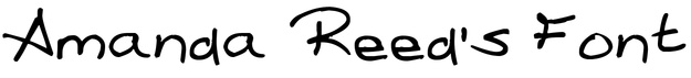 Amanda Reed's Font