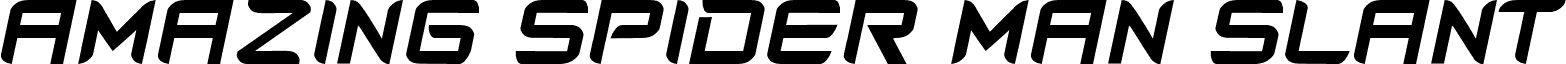 Amazing SpiderMan slant