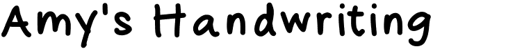 Amy's handwriting