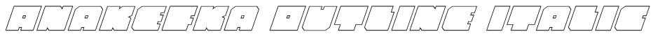 Anakefka Outline Italic