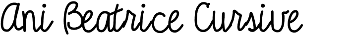 Ani Beatrice Cursive