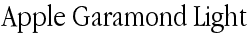 Apple Garamond