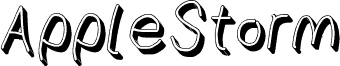 AppleStorm Shadow Regular Italic