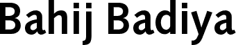Bahij Badiya Bold