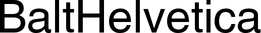 BaltHelvetica Medium