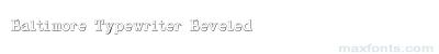 Baltimore Typewriter Beveled