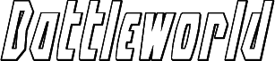 Battleworld Outline Italic