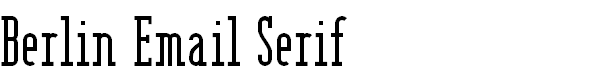 Berlin Email Serif