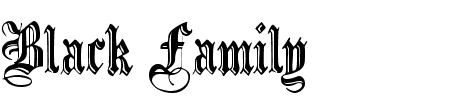 Black Family Incised