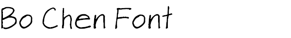 Bo Chen Font