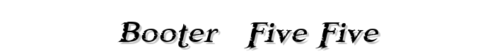 Booter - Five Five