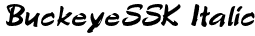 BuckeyeSSK Italic