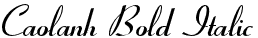 Caolanh Bold Italic