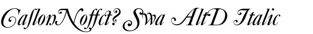 CaslonNo540 Swa AltD Italic