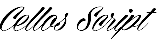 Cellos Script Personal Use Only