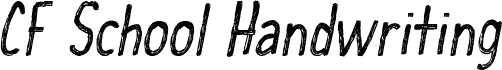 CF School Handwriting Regular